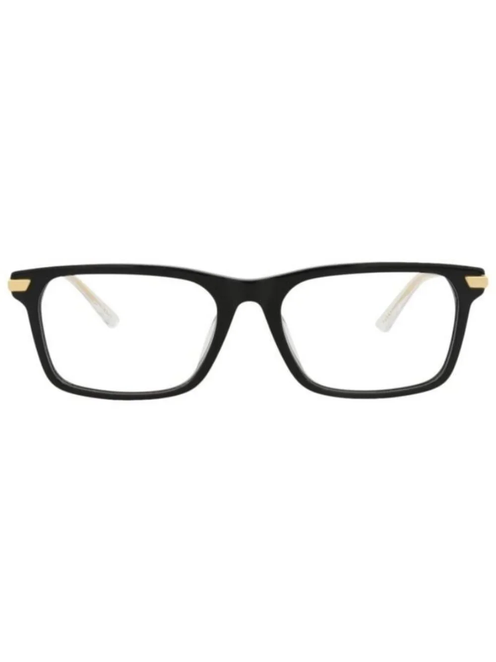 New Bottega Veneta Mens Square/Rectangle Black Gold Transparent Fashion Designer